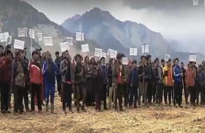 Protest Against Militarization in Dhorpatan Hunting Reserve, Eastern Rukum