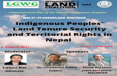 Multi-Stakeholder Dialogue on Indigenous Peoples' Land Tenure Security and Territorial Rights in Nepal