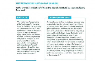 UN Features Nepal’s Indigenous Navigator as a Global Good Practice for the 2027 SDG Report