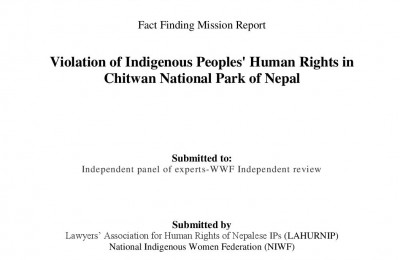 Violation of Indigenous Peoples' Human Rights in Chitwan National Park of Nepal-Fact Finding Mission Report