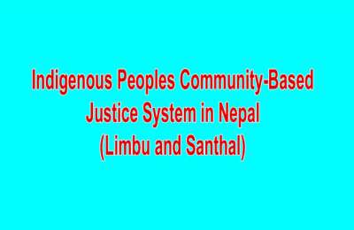 Indigenous Peoples Community Based Justice System in Nepal(Limbu and Santhal)_ENG