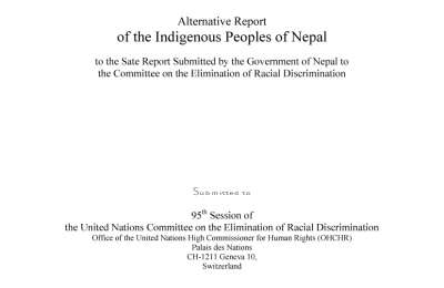 Indigneous Peoples-CERD Alternative Report-2018