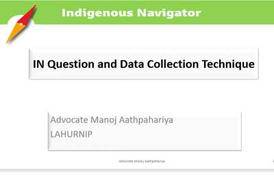 IN Question and Data Collection Technique-Manoj Aathpahariya